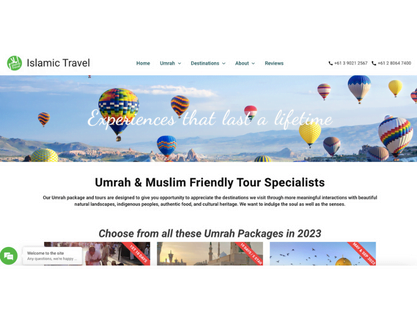 islamictravel digirize client sample - muslim marketing agency in the UK umrah packages